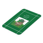 Funny Cat am St. Patrick's Day Magnet (Linke Seite)
