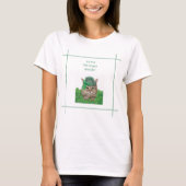Funny Cat am St. Patrick's Day T-Shirt (Vorderseite)