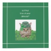 Funny Cat am St. Patrick's Day Würfel (Rechts)