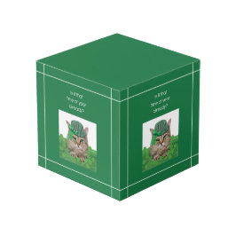 Funny Cat am St. Patrick's Day Würfel