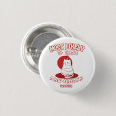 Funny Cat am wahrscheinlichsten ein neues Weihnach Button (Vorne & Hinten)