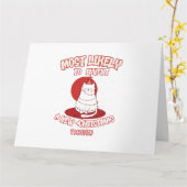 Funny Cat am wahrscheinlichsten ein neues Weihnach Karte (Gelbe Blume)