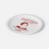 Funny Cat am wahrscheinlichsten ein neues Weihnach Pappteller (Schrägansicht)