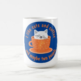 Funny Cat and Coffee Lover Tasse