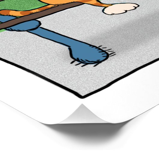 Funny Cat and Dog Poster (Ecke)