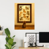 Funny Cat and Dog Wall Art Poster (Heimbüro)
