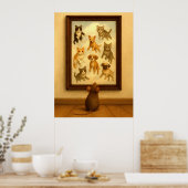 Funny Cat and Dog Wall Art Poster (Küche)
