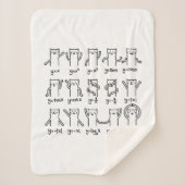 Funny Cat and Mathe, Cat and Algebra Lover, Funny  Sherpadecke (Vorderseite)