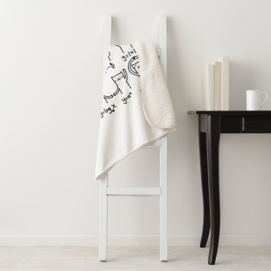 Funny Cat and Mathe, Cat and Algebra Lover, Funny  Sherpadecke (Beispiel)