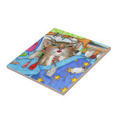 Funny Cat and Mice Make-up 508 Fliese (Seite)