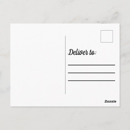 Funny Cat and Mouse Postcard Postkarte (Rückseite)