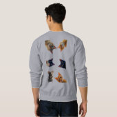 Funny Cat and Mouse  Sweatshirt (Schwarz voll)