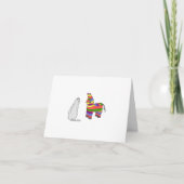 Funny Cat and Pinata Blank Card Dankeskarte (Vorderseite)