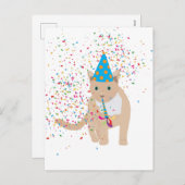 Funny Cat Animals mit Party Feiertagspostkarte (Vorne/Hinten)