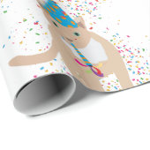 Funny Cat Animals mit Party Geschenkpapier (Rolleneckpunkt)