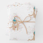 Funny Cat Animals mit Party Geschenkpapier Set (Beispiel)