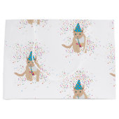 Funny Cat Animals mit Party Große Geschenktüte (Vorderseite)