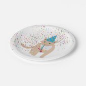 Funny Cat Animals mit Party Pappteller (Schrägansicht)