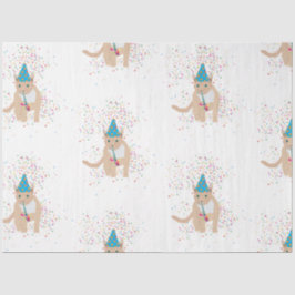 Funny Cat Animals mit Party Seidenpapier