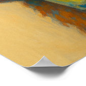 Funny Cat art, Funny Relaxing Cat Poster (Ecke)