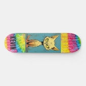 Funny Cat Art individuelle Name Skateboard Deck (Horizontal)