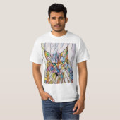 Funny Cat Artwork T-Shirt (Vorne ganz)