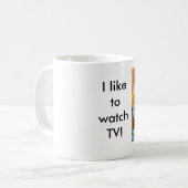Funny Cat auf dem Sofa Cat 361 Tasse (Vorderseite Links)
