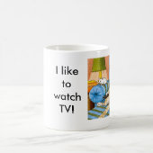 Funny Cat auf dem Sofa Cat 361 Tasse (Mittel)