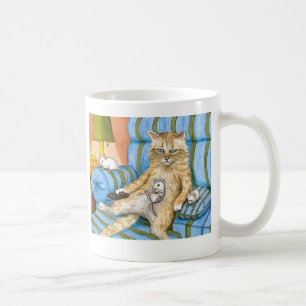 Funny Cat auf dem Sofa Cat 361 Tasse