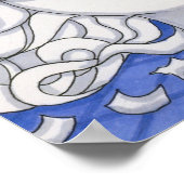 Funny Cat auf Toilette 535 Poster (Ecke)