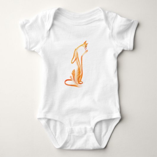 Funny Cat Baby Bodysuits (Vorderseite)