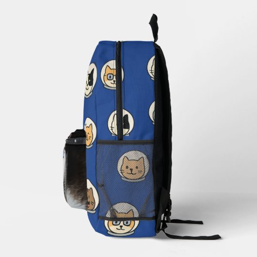 Funny Cat Backpack With Custom Photo Option Bedruckter Rucksack (Rechts)