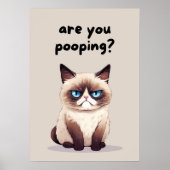 Funny Cat Bad Spaß Poster (Vorne)