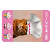 Funny Cat Baking Magnet (Horizontal)