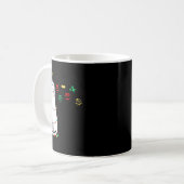 Funny Cat Ball Buster Christmas Humor  Kaffeetasse (Vorderseite Links)
