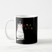 Funny Cat Ball Buster Christmas Humor  Kaffeetasse (Links)