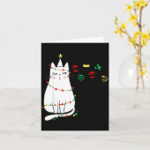 Funny Cat Ball Buster Christmas Humor Karte (Gelbe Blume)