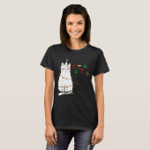 Funny Cat Ball Buster Christmas Humor T-Shirt (Vorne ganz)