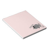 Funny Cat Baron Pun Cartoon Notizblock (angewinkelt)