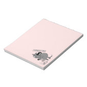 Funny Cat Baron Pun Cartoon Notizblock (Rotiert)