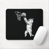 Funny Cat Basketball Mousepad (Mit Mouse)