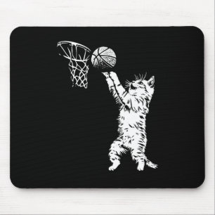 Funny Cat Basketball Mousepad