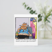 Funny Cat Bath Time Spaß Postkarte (Stehend Vorderseite)