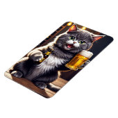 Funny Cat Beer Kühlschrank Magnet (Linke Seite)