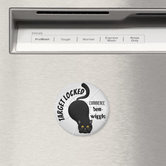 Funny Cat bereit zum Pointieren Magnet (In Situ (Geschirrspüler))