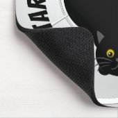 Funny Cat bereit zum Pointieren Mousepad (Ecke)