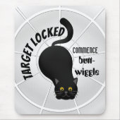 Funny Cat bereit zum Pointieren Mousepad (Vorne)