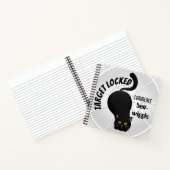 Funny Cat bereit zum Pointieren Notizblock (Innenseite)