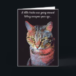 Funny Cat Birthday Card Karte<br><div class="desc">Wünschen Sie Ihrem Liebsten einen guten Geburtstag mit dieser Karte!</div>