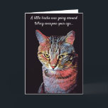 Funny Cat Birthday Card Karte<br><div class="desc">Wünschen Sie Ihrem Liebsten einen guten Geburtstag mit dieser Karte!</div>